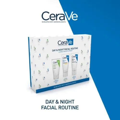Cerave Day & Night Facial Routine