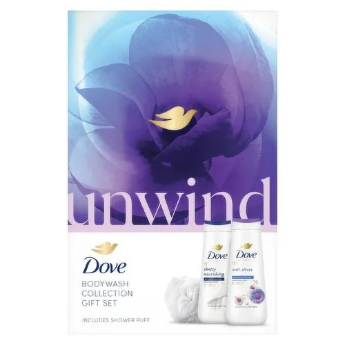 Dove Unwind Body Wash Collection Gift Set 