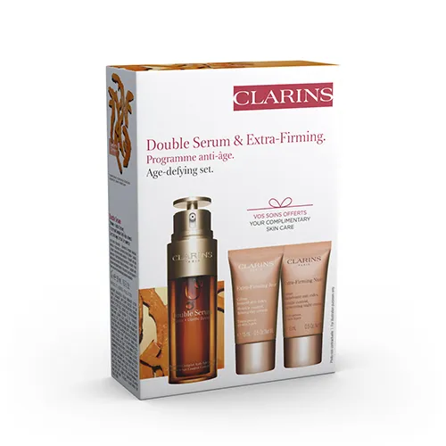 Clarins Double Serum & Extra Firming Skincare Set