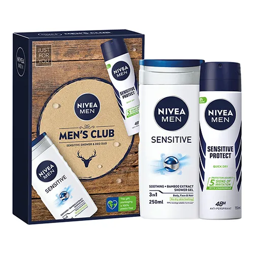 Nivea Men Men's Club Sensitive Shower Duo Set - Magees Pharmacy | Perfume  Shop
